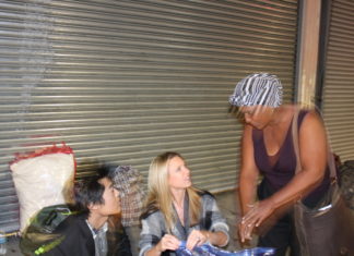 Miss New York, Nicole Kulovany, visits Silver Lake Love and attends Make Someone Happy Hour